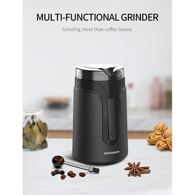 Shardor Small Portable Burr Grinder Elektryczny młynek Spice Czarny wielofunkcyjny