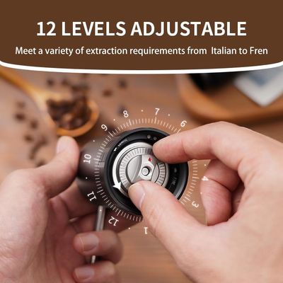 Korba ręczna Burr Elektryczny ręczny młynek do kawy Regulowany 28g Przenośny drewniany