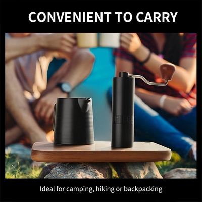Camping Espresso Ręczny młynek do kawy Przenośny ręczny płaski młynek z zadziorami do użytku domowego