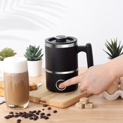 300 ml 4-w-1 spieniacz do kawy espresso, czarny zimny, gorący spieniacz do podgrzewania mleka, odpinany