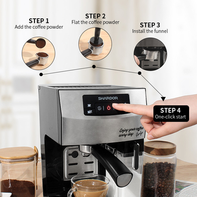 OEM ODM Wielofunkcyjny ekspres do kawy One Touch 1450W Cappuccino Coffee Espresso Ekspresy